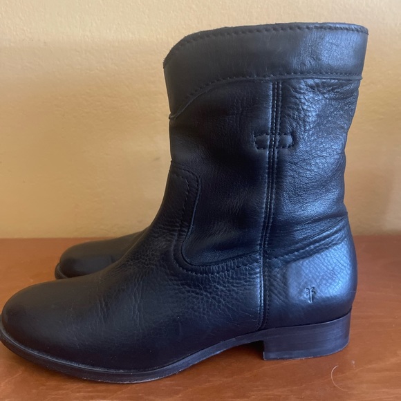 frye moto ankle cowboy boots womens size 7 - Picture 4 of 9
